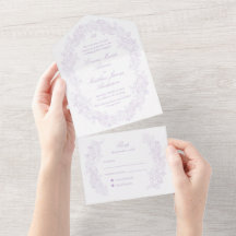 Casamento Roxo de Roteiro Clássico Sofisticado