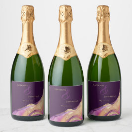 Casamento Roxo e Dourado Moderno