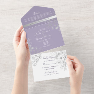 Casamento Roxo Elegante Vintage