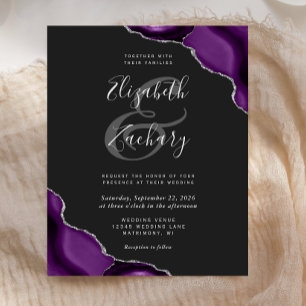 Casamento Roxo Prata Ágata Cantos Escuros Orçament