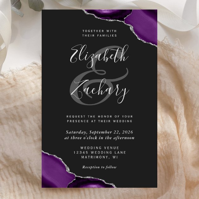 Casamento Roxo Prata Ágata Cantos Escuros Orçament (Criador carregado)