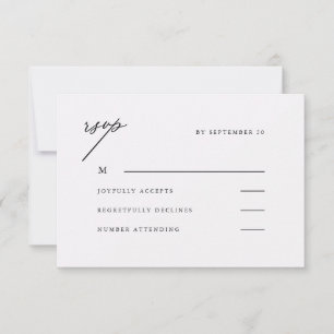 Casamento Rsvp Belo Púrpura Escuro