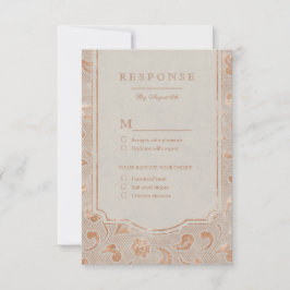 Casamento RSVP de Casamento Russo de Luar de Ouro 