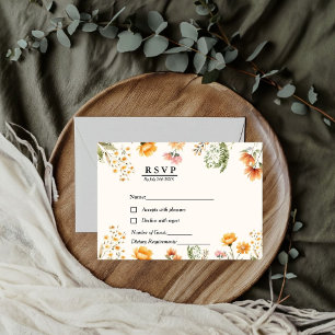 Casamento RSVP do Viúvora de Boho Weadow