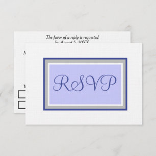 Casamento RSVP Periwinkle e Silver