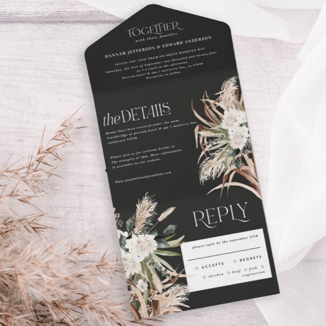 casamento rupestre-negro pampas eucalyptus (Criador carregado)