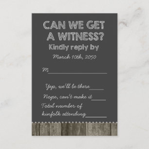 Casamento Russo de Chalkboard do Barn Wood RSVP