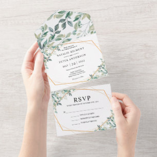Casamento Russo Dourado Elegante Eucalyptus Greene
