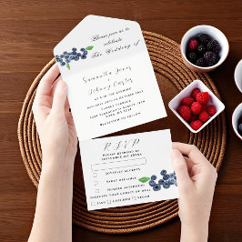 Casamento Russo Elegante de Frutas Blueberry