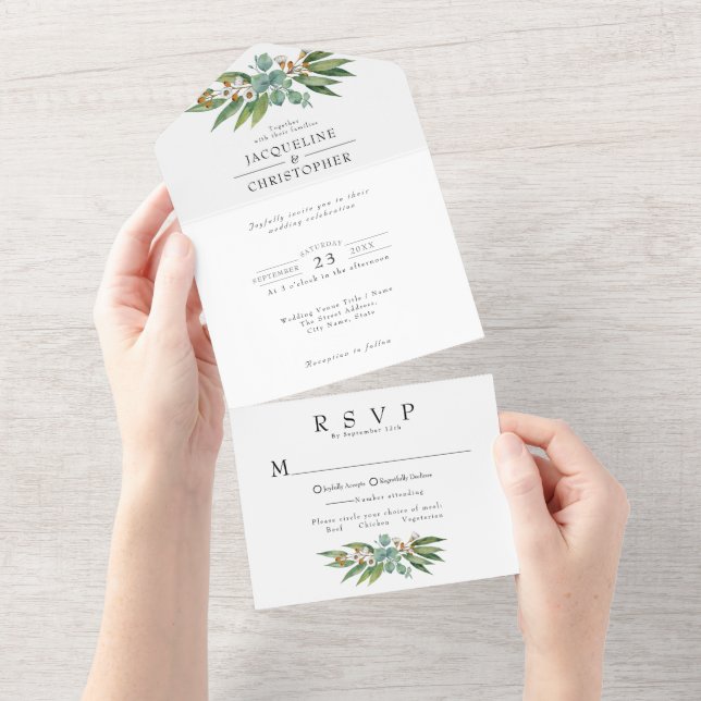 Casamento Russo Eucalyptus Greenery (Tearaway)