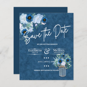 Casamento Russo Floral Azul com Marinho de Orçamen