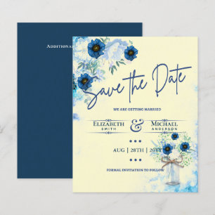 Casamento Russo Floral Azul com Marinho de Orçamen