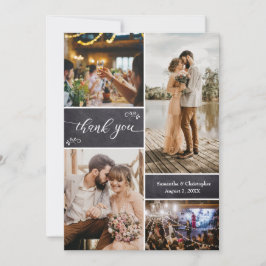 Casamento Russo Simples Obrigado Foto Colagem=