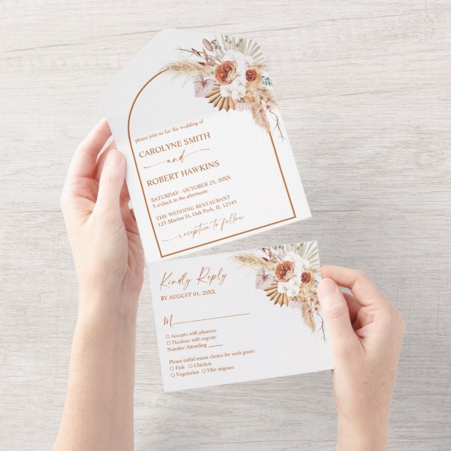 Casamento Rust Boho & Pampas Grass (Aba destacável)