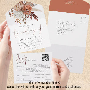 Casamento Rustic Autumn Florals QR Code Script
