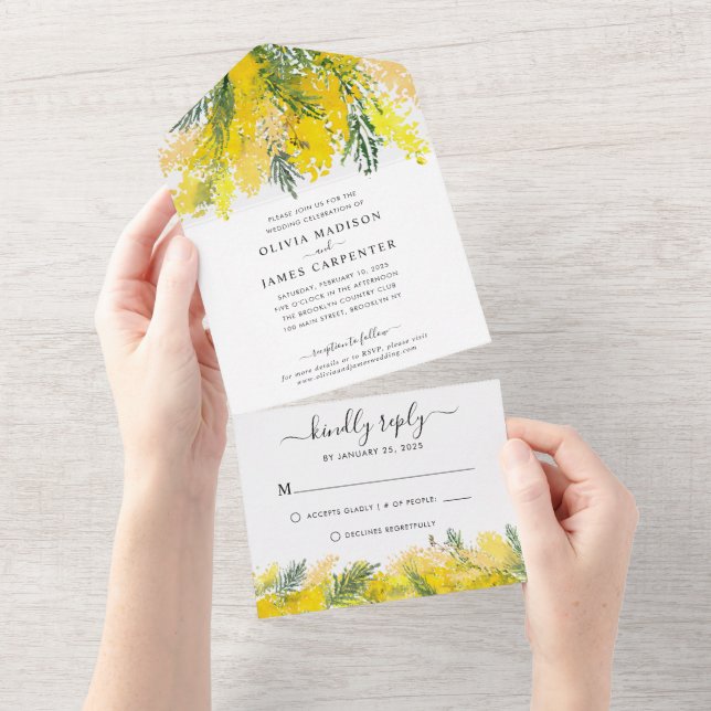 Casamento Rustic Boho Mostard Yellow Floral Summer (Aba destacável)