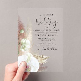 Casamento Rustic Boho Pampas Grass White Orchid