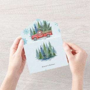 Casamento Rustic Casamento no inverno Truck