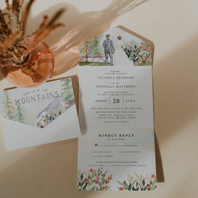 Casamento Rustic Floral Autumn Mountain (Criador carregado)