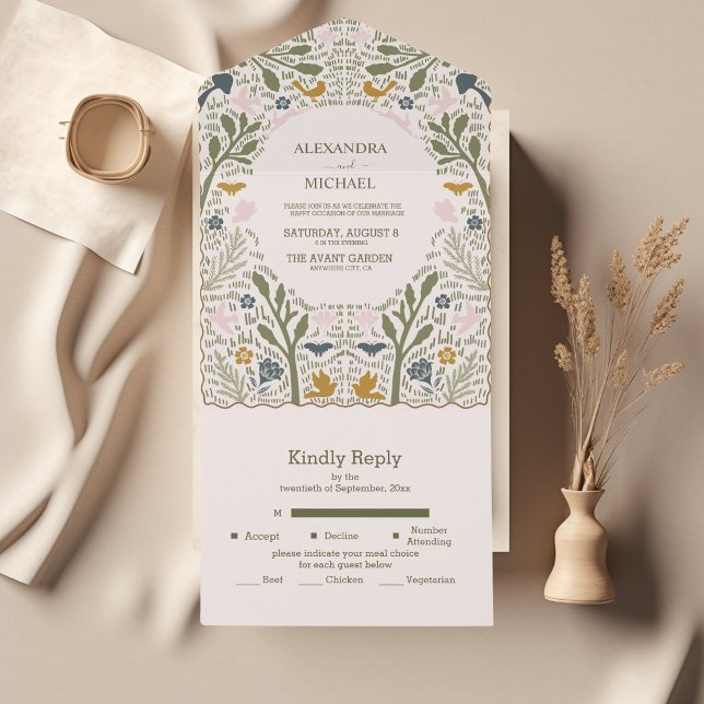 Casamento Rustic Green Woodland Fern (Criador carregado)