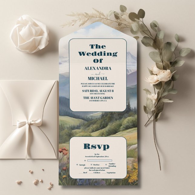 Casamento Rustic Mountain Meadow (Criador carregado)