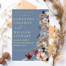 Casamento Rustic Periwinkle Chic Boho Wildflower