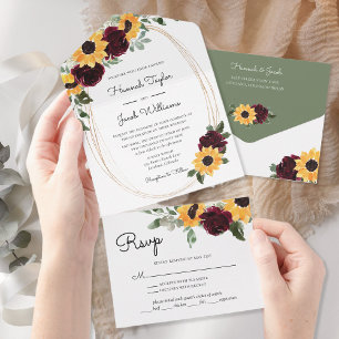 Casamento Rustic Sunflower com RSVP