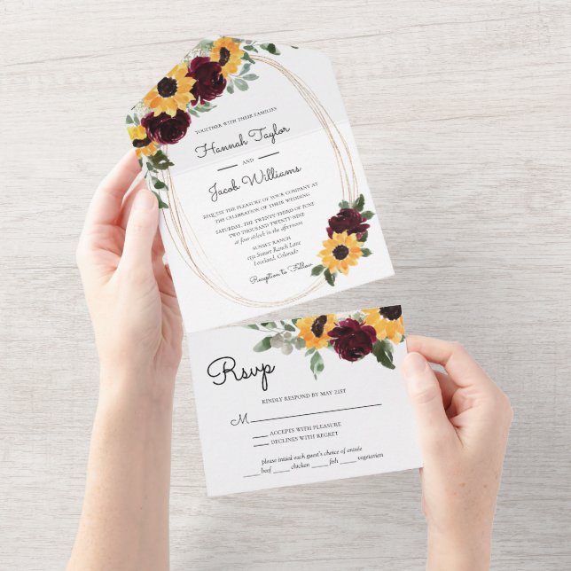 Casamento Rustic Sunflower e Rosas (Tearaway)