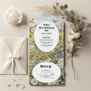 Casamento Rustic Watercolor Meadow