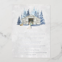 Casamento Rustic Winter Evergreen Barn