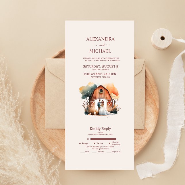 Casamento Rústico com Aquarela no Celeiro (Criador carregado)