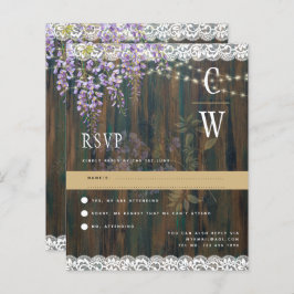 Casamento Rústico de Locação Rústica de LeahG Purp