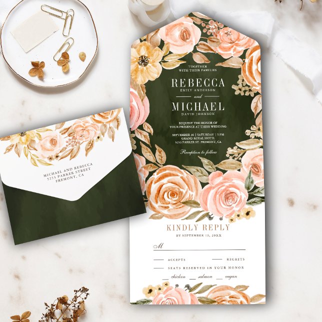 Casamento Rústico de Outono com Floral Terroso em  (Criador carregado)