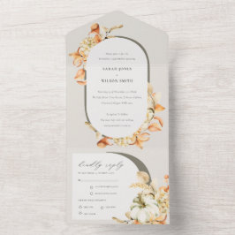 Casamento Rústico De Pumpkin Leafy Arch Floral