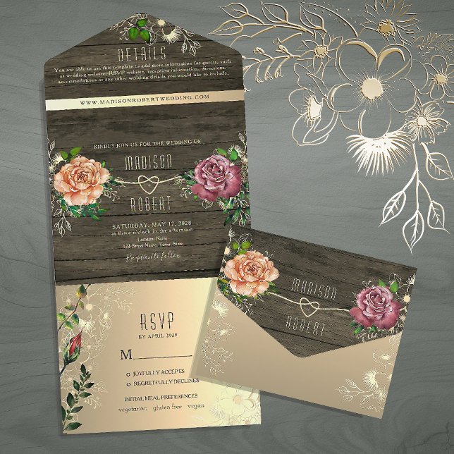 Casamento Rústico Floral em Madeira de Celeiro (Criador carregado)