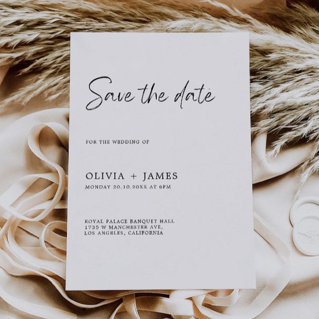 Casamento Salvar a Data Convite (Wedding Save the Date Invitation)