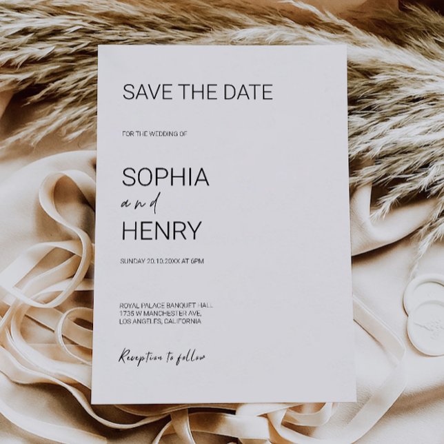 Casamento Salvar a Data Convite (Wedding Save the Date Invitation)