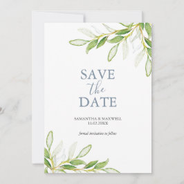 Casamento Salvar A Data Convites Botânicos