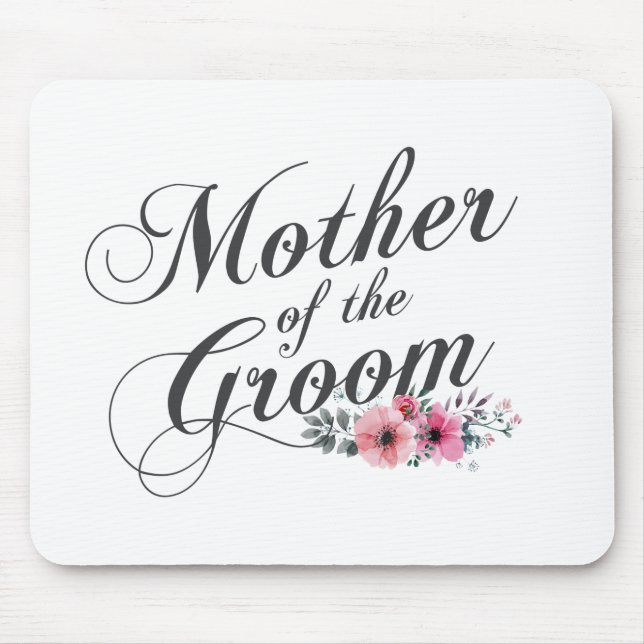 Casamento Simples da Mãe do Noivo | Mousepad (Frente)