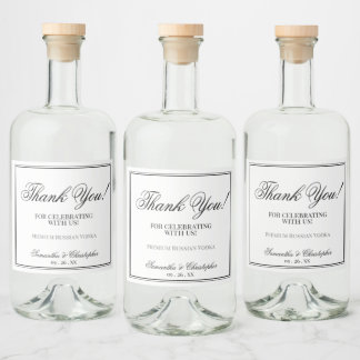 Casamento Simples de Elegância Obrigado Preto e Br