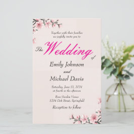 casamento simples de flor de cerejeira japonesa