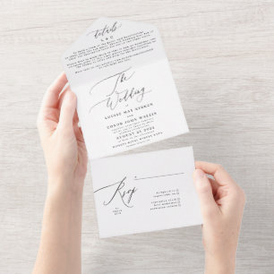 Casamento Simples e Elegante Preto no Branco