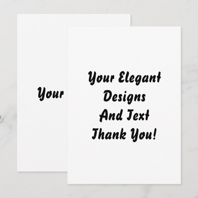 Casamento Simples E Vazio E Cartão De Convite de f (Frente/Verso)