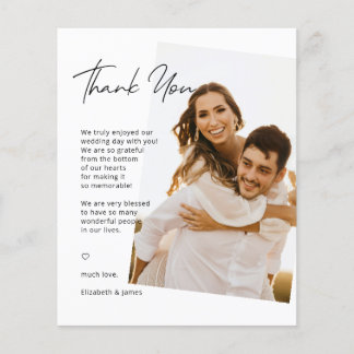 Casamento Simples Manuscrito Obrigado
