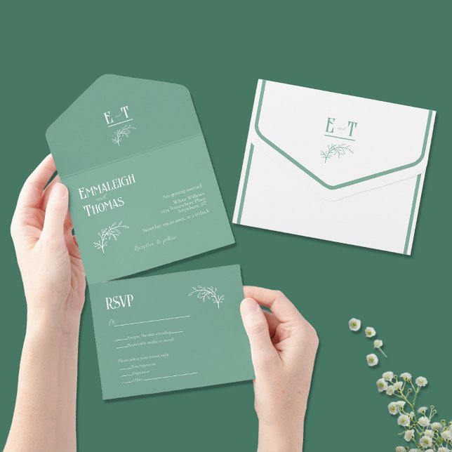 Casamento Simples Moderno Acapulco Verde (Criador carregado)