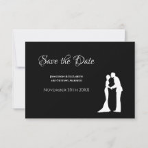 Casamento Simples Salvar Data Noiva Noivo Preto Br