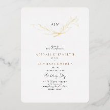 Casamento Simplesmente Elegante De Folhagem De Our