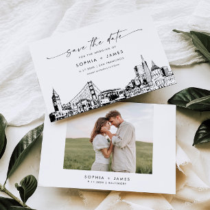 Casamento Skyline em São Francisco Salve o Cartão