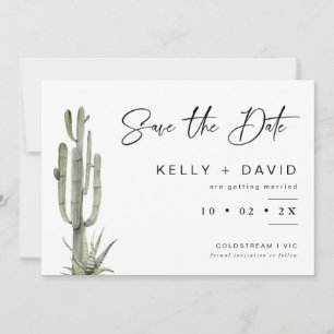 Casamento Suculento De Cactus Salve O Cartão De Da