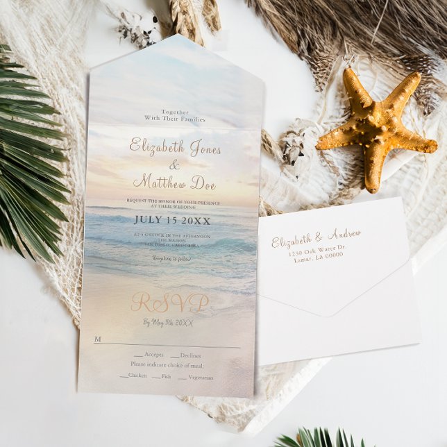 Casamento Sunrise da Praia na praia (Criador carregado)